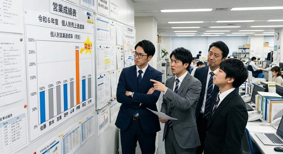 営業属人化のイメージ